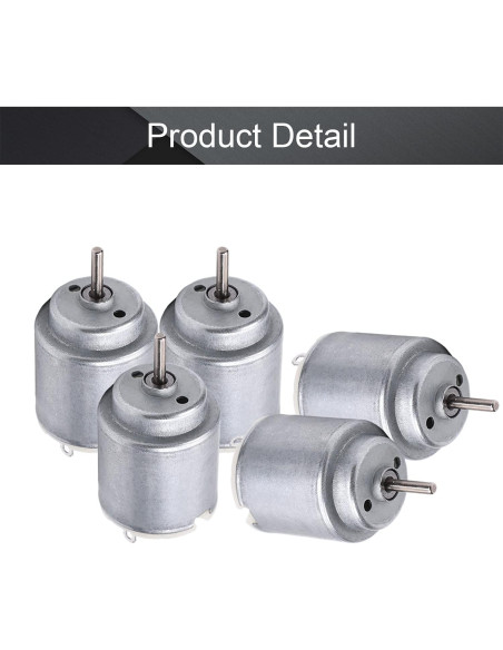 Motor Micro de CC Fielect 5Pcs 1.5-6V 5000-20000RPM para Juguetes