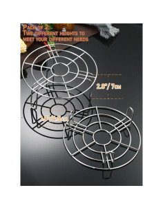 Juego de 2 Rejillas de Enfriamiento Turbokey 16cm Acero Inoxidable 2