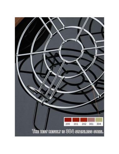 Juego de 2 Rejillas de Enfriamiento Turbokey 16cm Acero Inoxidable