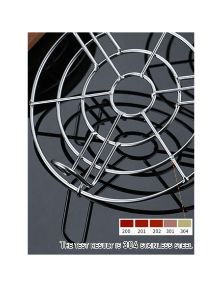 Juego de 2 Rejillas de Enfriamiento Turbokey 16cm Acero Inoxidable