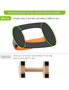 Barras de Flexiones Kipika con Mangos Ergonómicos Antideslizantes 2