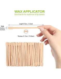 Palitos de Cera Mibly 200 Pcs para Depilación Facial y Cuerpo 2