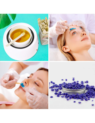 Palitos de Cera Mibly 200 Pcs para Depilación Facial y Cuerpo