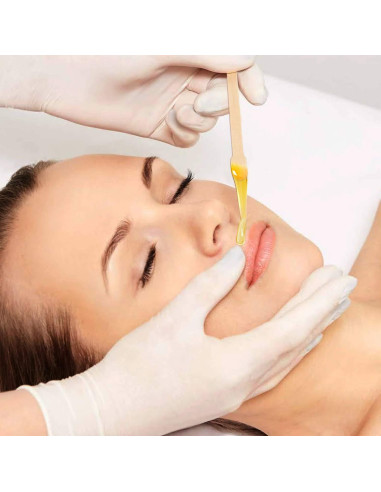 Palitos de Cera Mibly 200 Pcs para Depilación Facial y Cuerpo