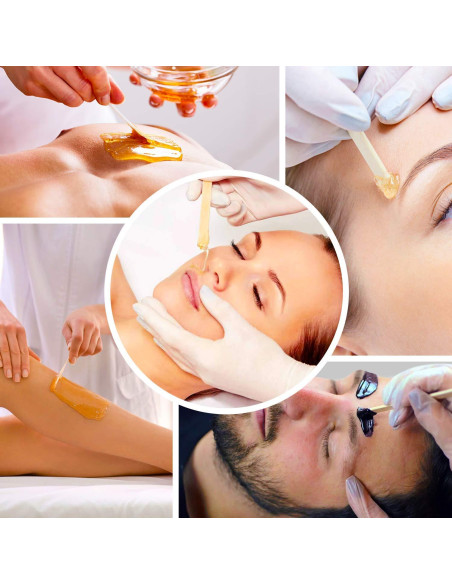 Palitos de Cera Mibly 200 Pcs para Depilación Facial y Cuerpo