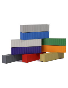 Contenedores de Carga 9pcs Evemodel Escala N 1:160