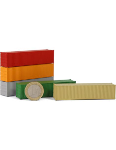 Contenedores de Carga 9pcs Evemodel Escala N 1:160 2