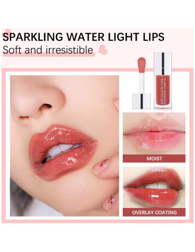 Aceite Brillante Hidratante para Labios Carlos-CCC 2PCS Cereza