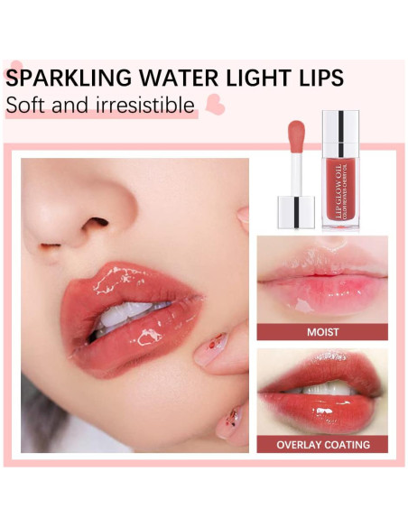 Aceite Brillante Hidratante para Labios Carlos-CCC 2PCS Cereza