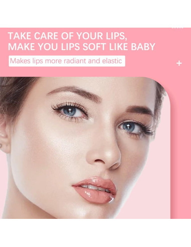 Aceite Brillante Hidratante para Labios Carlos-CCC 2PCS Cereza