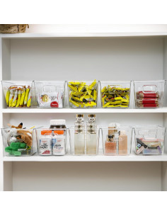 10 Contenedores de Almacenamiento Transparentes ZEXALOR 23.8x13x10 cm 2