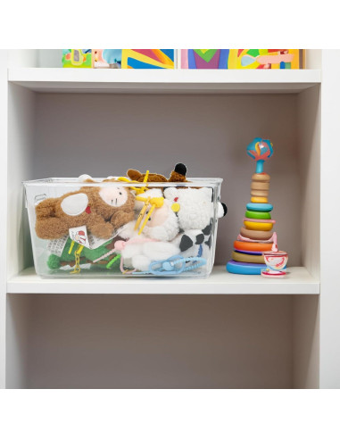 10 Contenedores de Almacenamiento Transparentes ZEXALOR 23.8x13x10 cm