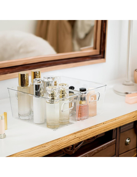 10 Contenedores de Almacenamiento Transparentes ZEXALOR 23.8x13x10 cm