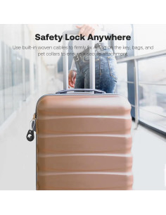 Paquete de 4 Soportes para Apple AirTag Pautas - Funda con Cable 2