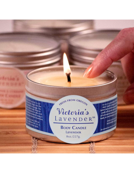 Vela de Cera de Masaje Victoria's Lavender 226.8g Lavanda