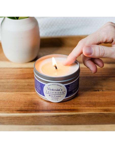 Vela de Cera de Masaje Victoria's Lavender 226.8g Lavanda