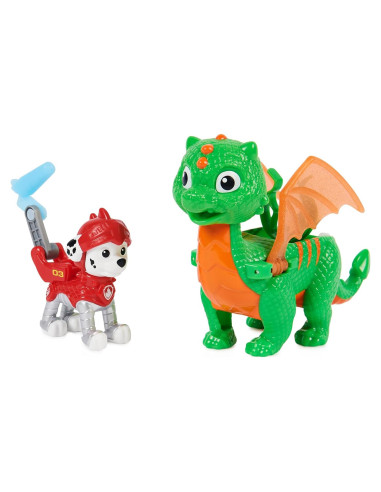 Figuras de Acción Paw Patrol Marshall y Dragón Jade