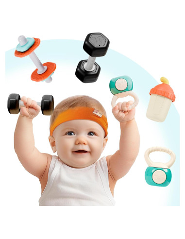 Conjunto de Sonajeros para Bebés iPlay, iLearn - Gimnasio 4 PCS