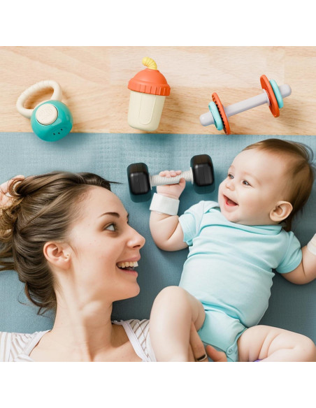 Conjunto de Sonajeros para Bebés iPlay, iLearn - Gimnasio 4 PCS