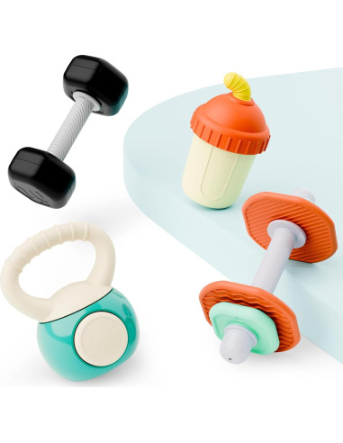 Conjunto de Sonajeros para Bebés iPlay, iLearn - Gimnasio 4 PCS