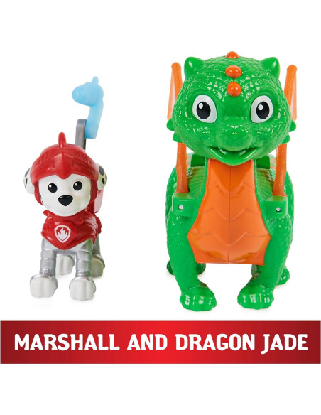 Figuras de Acción Paw Patrol Marshall y Dragón Jade Figuras de Acción Paw Patrol Marshall y Dragón Jade