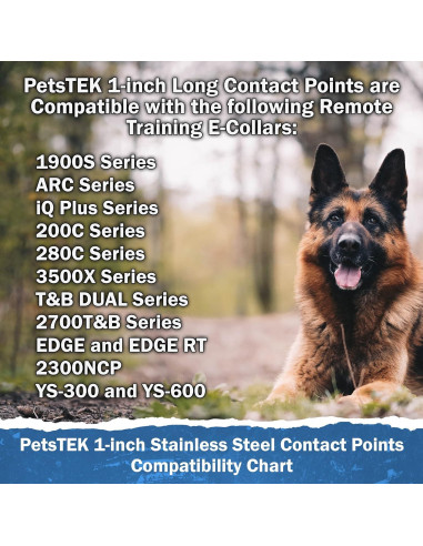 Puntas de Reemplazo PetsTEK 1 Pulgada Acero Inoxidable para Perros