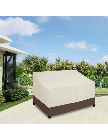Funda Impermeable para Loveseat Easy-Going 137x97x89 cm Beige/Marrón