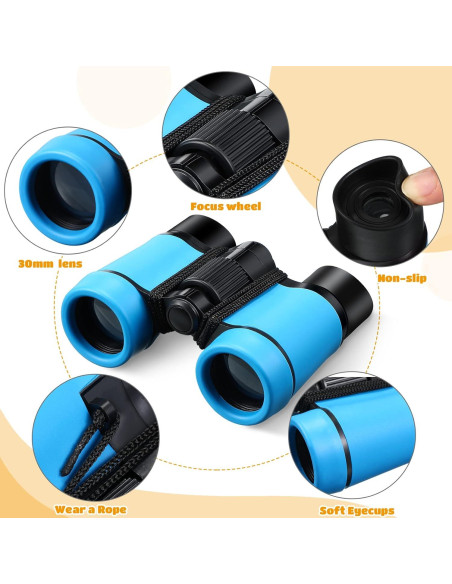 Set de 6 Binoculares para Niños Yunsailing 4x30 a Prueba de Golpes Set de 6 Binoculares para Niños Yunsailing 4x30 a Prueba de Golpes