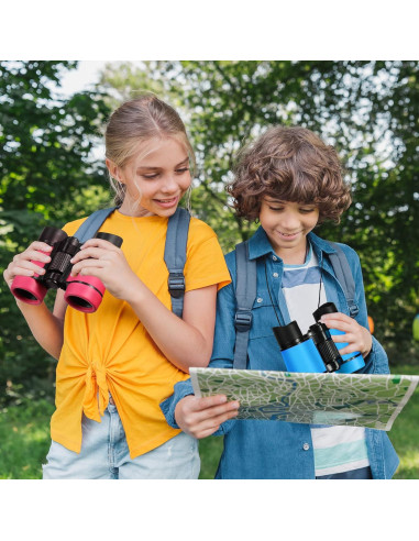 Set de 6 Binoculares para Niños Yunsailing 4x30 a Prueba de Golpes