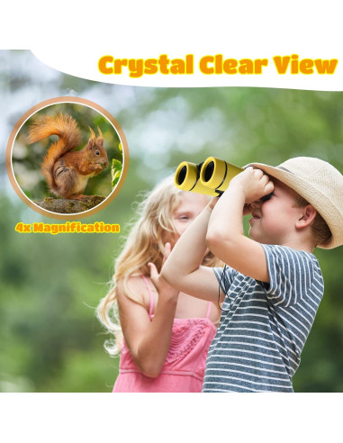 Set de 6 Binoculares para Niños Yunsailing 4x30 a Prueba de Golpes