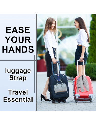 3 Correas de Equipaje Ajustables HJZHII - Nylon y Acero Inoxidable