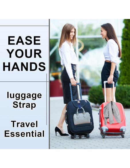 3 Correas de Equipaje Ajustables HJZHII - Nylon y Acero Inoxidable