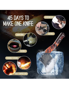 Cuchillo de Hacha de Hueso Freelander 63.5 cm Acero Carbono 2