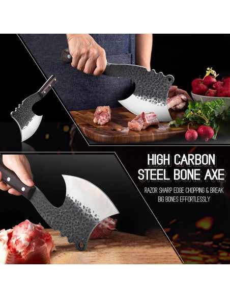 Cuchillo de Hacha de Hueso Freelander 63.5 cm Acero Carbono