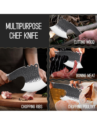 Cuchillo de Hacha de Hueso Freelander 63.5 cm Acero Carbono