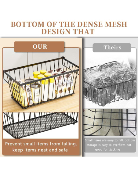 Paquete de 3 Contenedores Organizadores de Congelador ANJUBAN Paquete de 3 Contenedores Organizadores de Congelador ANJUBAN