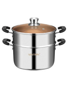 Olla de Vapor VENTION 2.1 QT Acero Inoxidable 18 cm Inducción