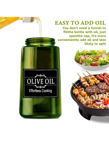 Botella dispensadora de aceite 2 en 1 LINGYULG 470ml