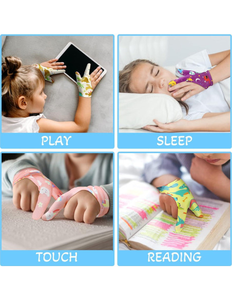 Guantes Antisucio para Niños Janmercy 16 Pcs 3-6 Años