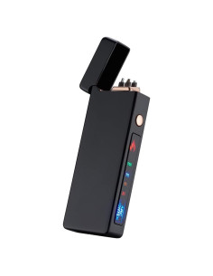 Encendedor Eléctrico Personalizado Dachance Negro USB Doble Arco