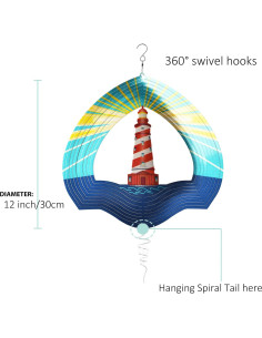 Spinner de Viento Prefdo 30cm Acero Inoxidable Faro 2