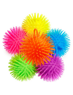 Pelotas Antiestrés Bedwina - Paquete de 6 Neón para Niños