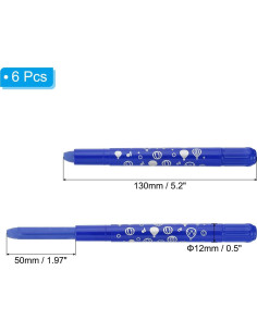 Crayones Acuarelables PATIKIL 6Pcs Azul Profundo 2