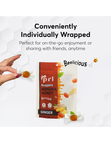 Caramelos Duro de Miel de Manuka y Jengibre PRI 85g