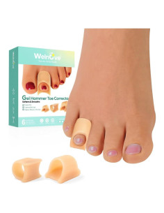 Corrector de Dedo en Martillo Welnove - 6 Férulas de Gel Suave
