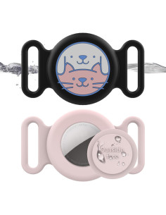 2 Fundas Protectores Silicona Impermeables Oimaigroo para Airtag 2