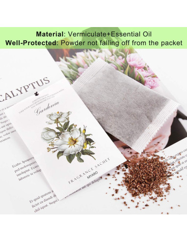 MYARO 12 Bolsitas Aromáticas Florales - 6 Aromas Duraderos