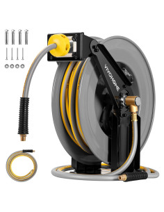 Carrete Retráctil de Manguera de Aire VIVOHOME 15.24m 300PSI
