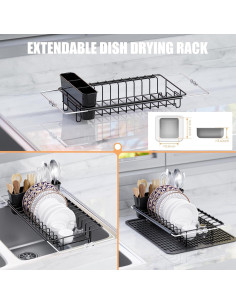 Escurridor de Platos Expandible Kochwert Acero Inoxidable 14-25 cm 2