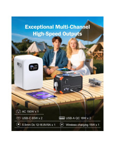 Estación de Energía Portátil BROWEY PN-C150 153Wh 150W Camping 2